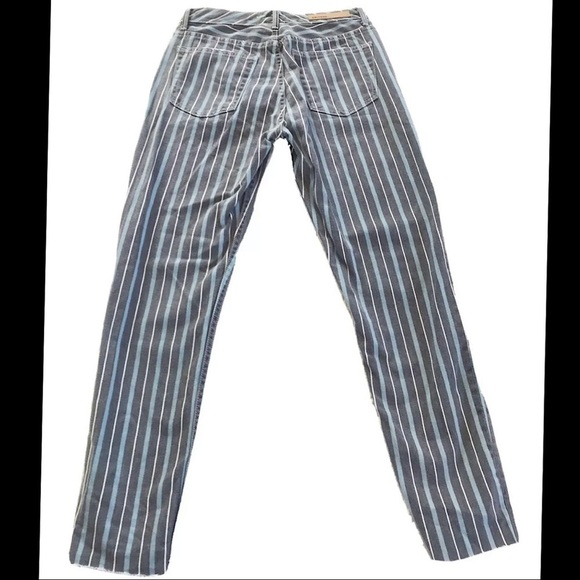 GRLFRND "Karolina" Skinny Crop Taffy Stripe Jeans - Picture 3 of 11